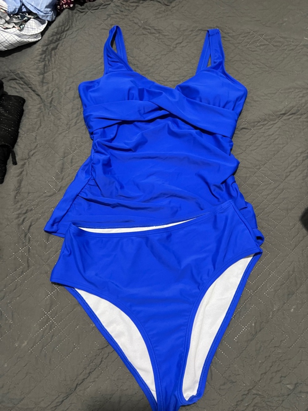 Royal Blue Two-Piece Tankini Set